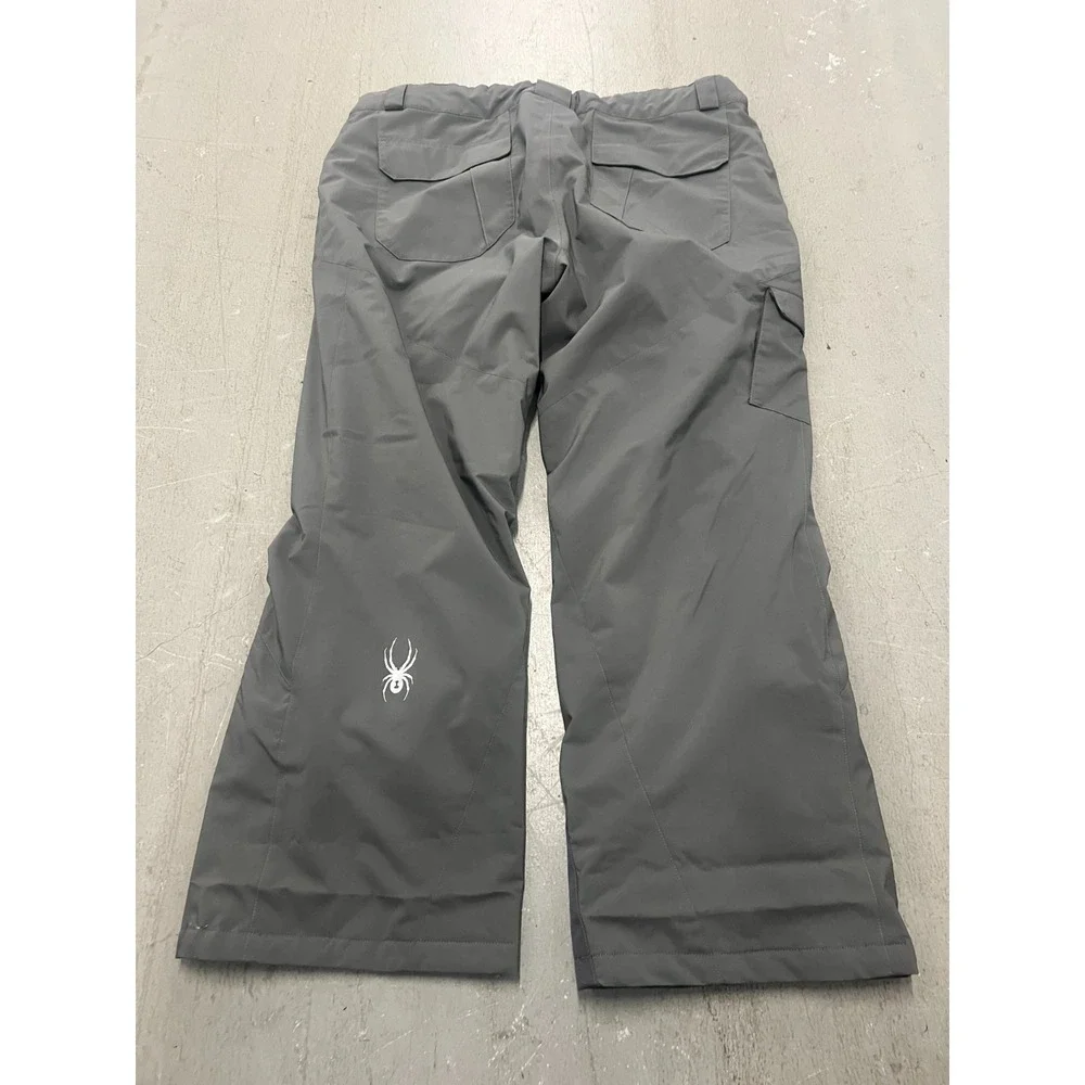 Spyder 3M Thinsulate Troublemaker Pants Men 2XL Gray Insulated Cargo Utility Ski